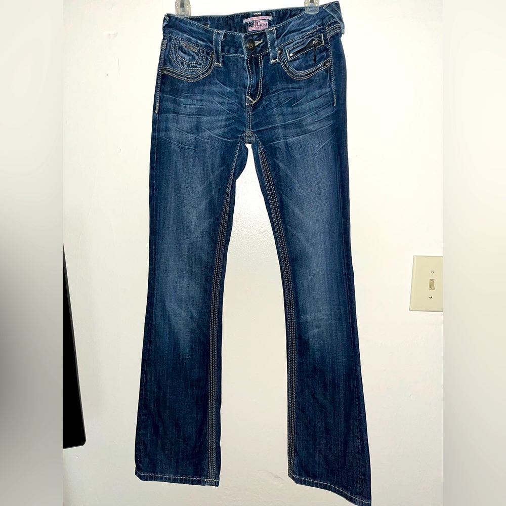 Express Barely Boot Detailed Denim Jeans